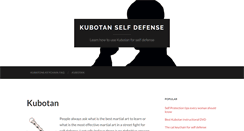 Desktop Screenshot of kubotanselfdefence.com